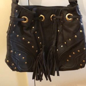 BULGA leather studded bag 👜